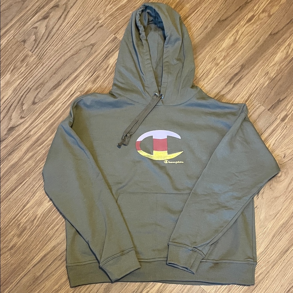 Champion neutral brown Hoodie with Logo